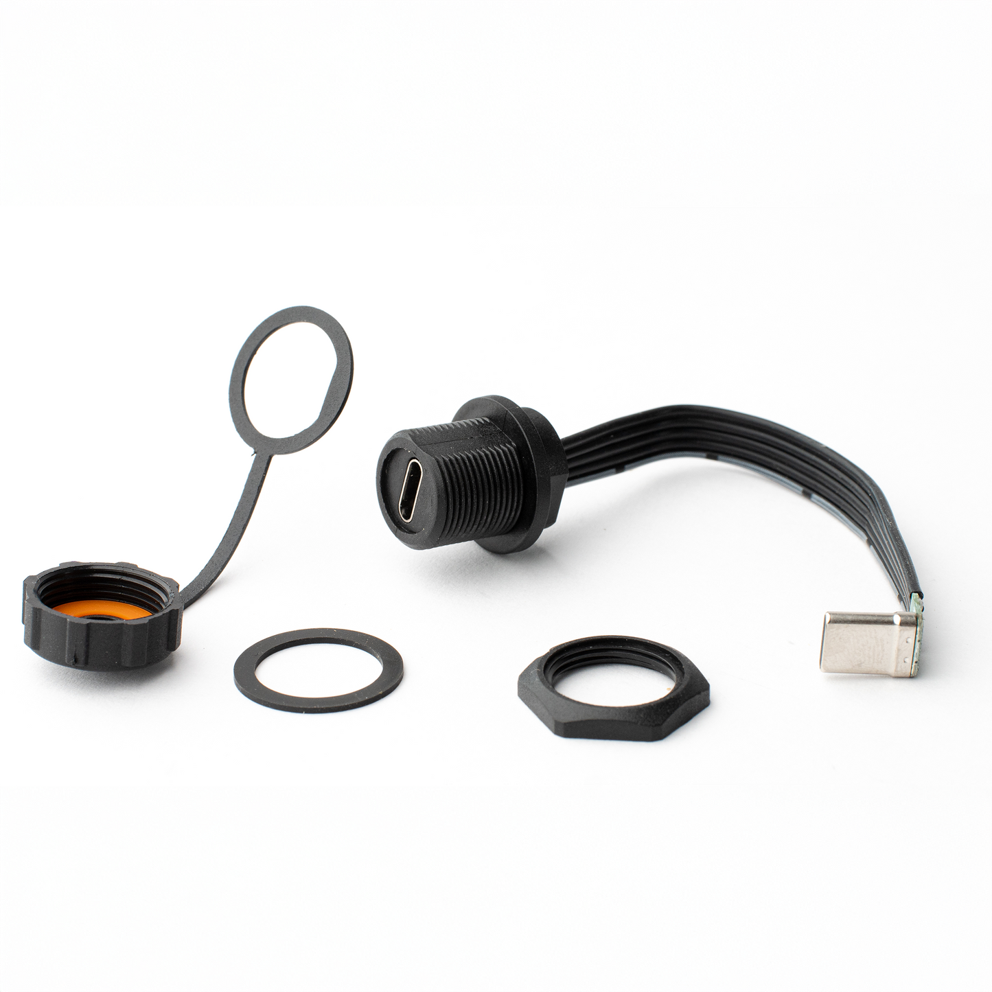 USB-C Waterproof Bulkhead Extension Cable
