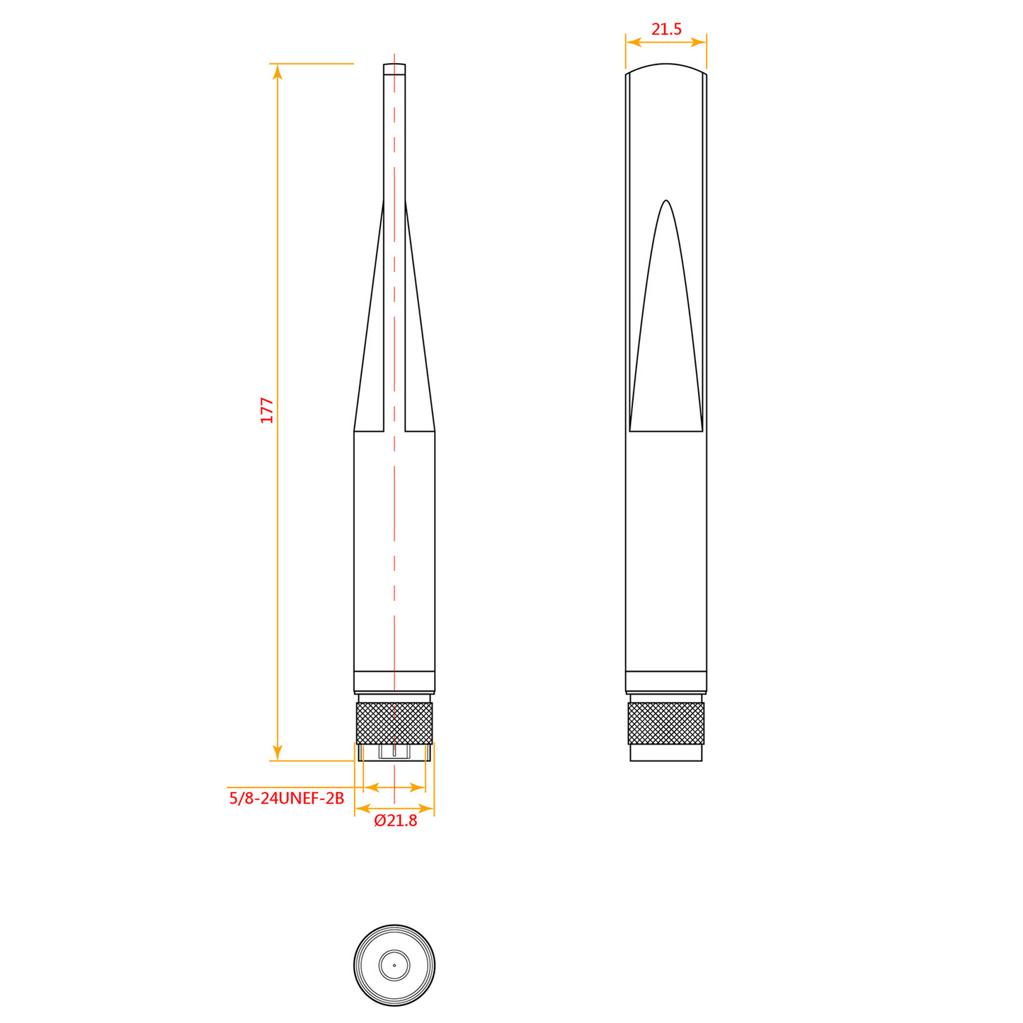 Antenna for Meshtastic, 915MHz, N-Type, Outdoor, 7", 5dBi