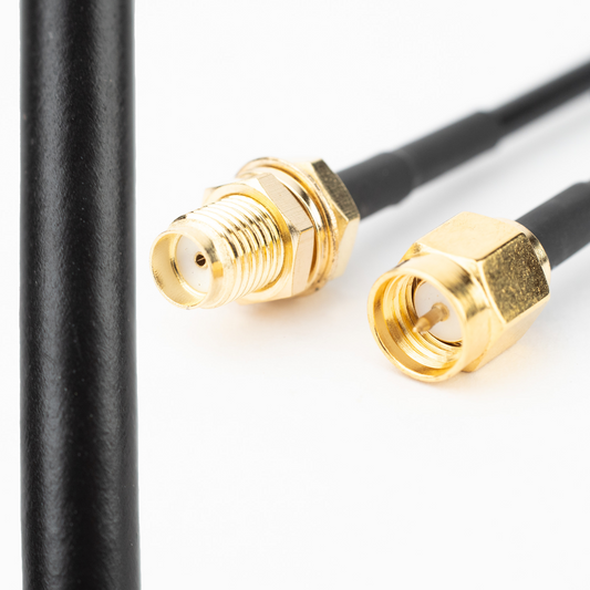 Antenna Cable - Flex100 - SMA M TO SMA F 15CM