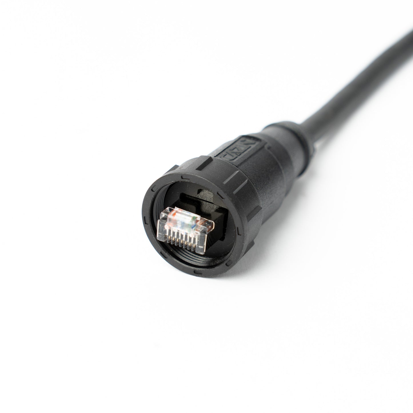 RJ45 Industrial Outdoor Cable - IP67 Threaded Waterproof Connector