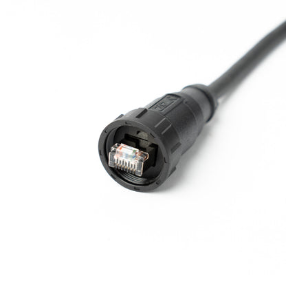 RJ45 Industrial Outdoor Cable - IP67 Threaded Waterproof Connector