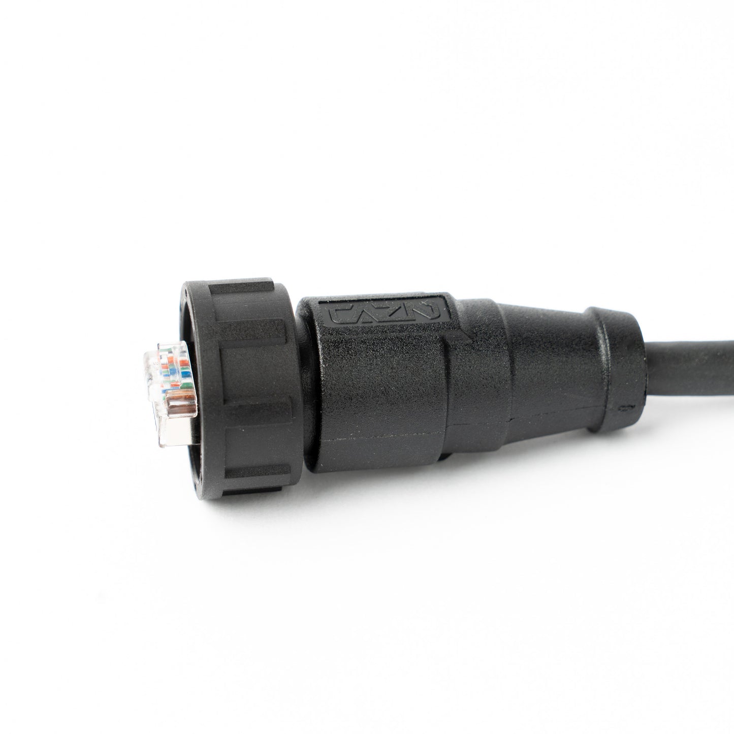 RJ45 Industrial Outdoor Cable - IP67 Threaded Waterproof Connector