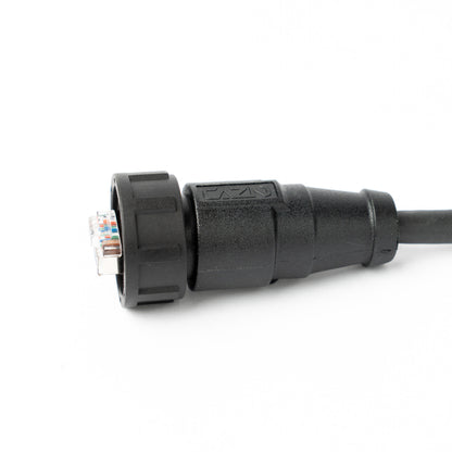 RJ45 Industrial Outdoor Cable - IP67 Threaded Waterproof Connector