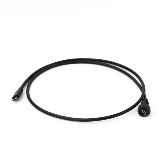 USB-C Outdoor Cable, IP67 Waterproof Threaded USB-C Male Connector to Male USB-C