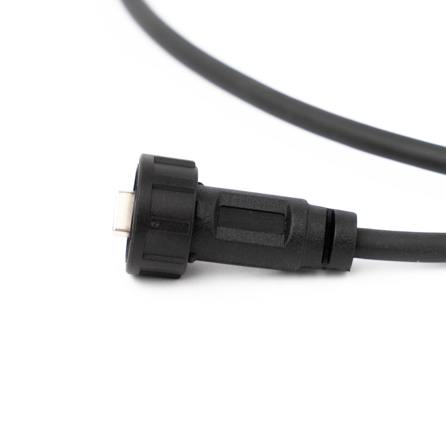 USB-C Outdoor Cable, IP67 Waterproof Threaded USB-C Male Connector to Male USB-C