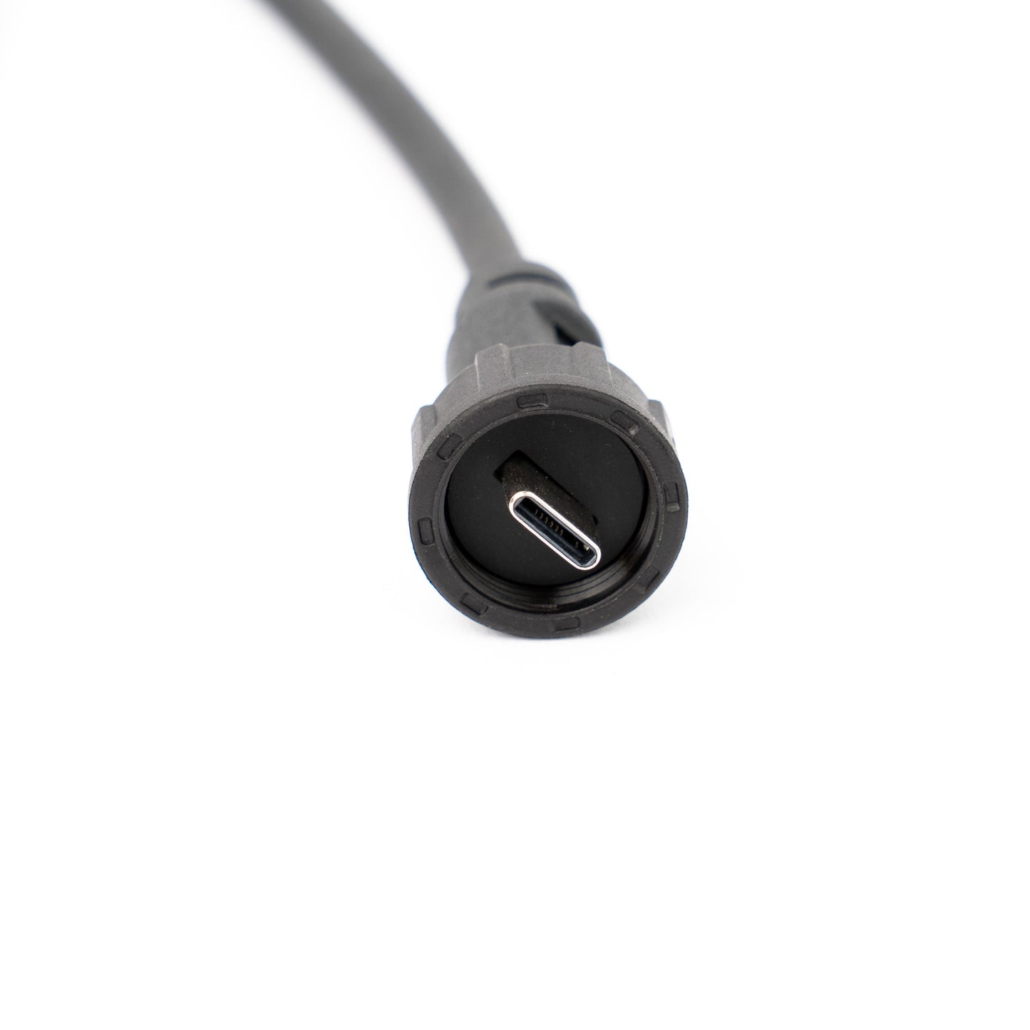 USB-C Outdoor Cable, IP67 Waterproof Threaded USB-C Male Connector to Male USB-C
