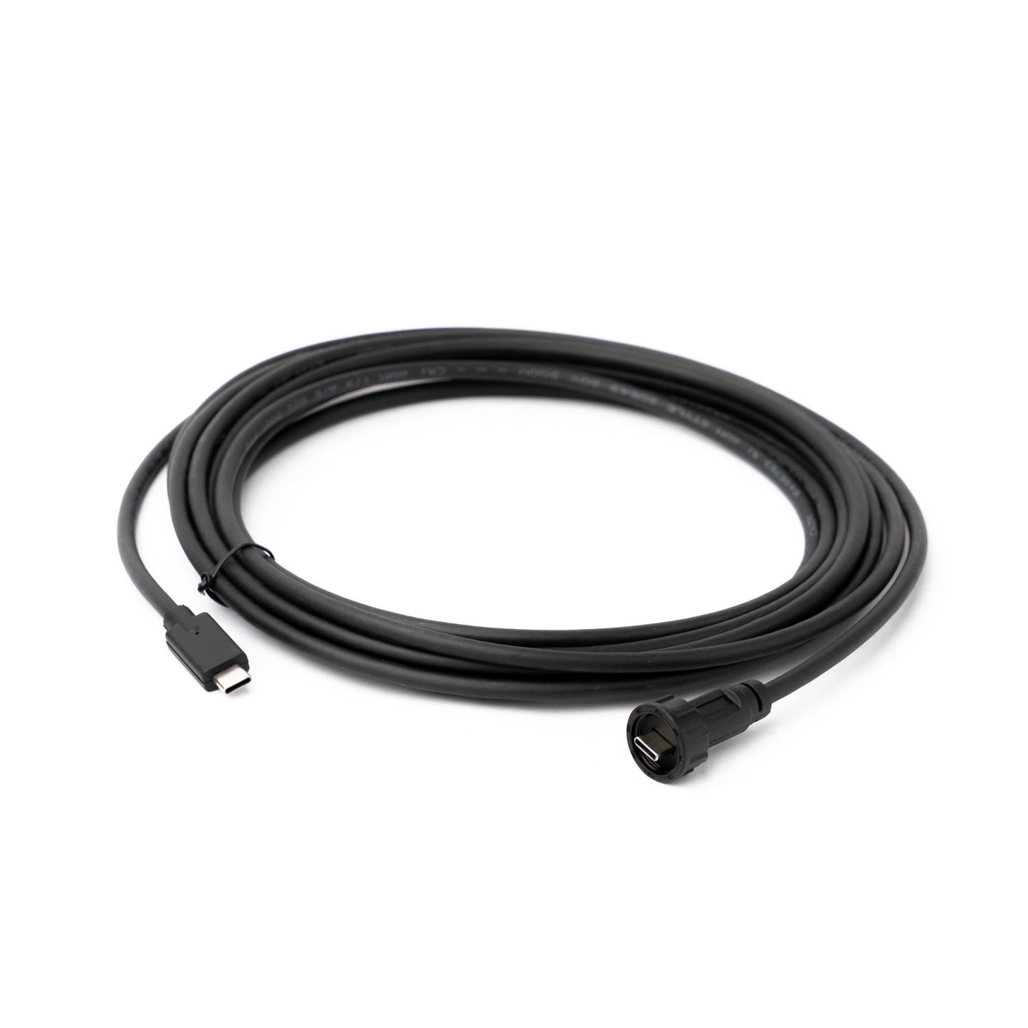 USB-C Outdoor Cable, IP67 Waterproof Threaded USB-C Male Connector to Male USB-C