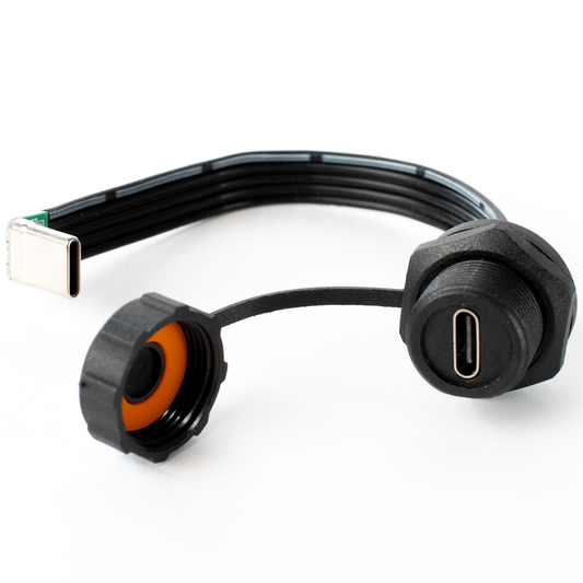 USB-C Waterproof Bulkhead Extension Cable